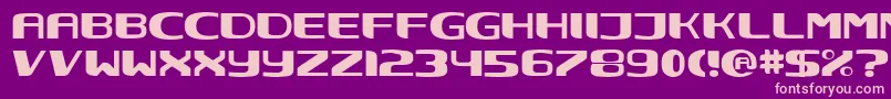 Nec ffy Font – Pink Fonts on Purple Background