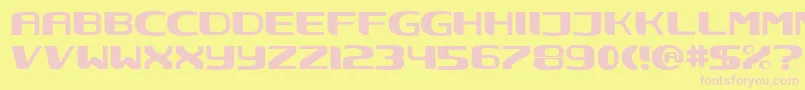 Шрифт Nec ffy – розовые шрифты на жёлтом фоне