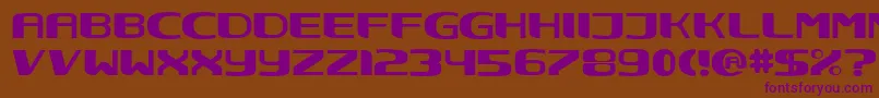 Nec ffy Font – Purple Fonts on Brown Background