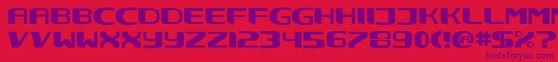 Nec ffy Font – Purple Fonts on Red Background