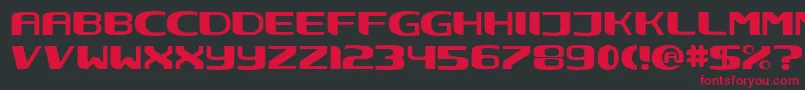 Nec ffy Font – Red Fonts on Black Background