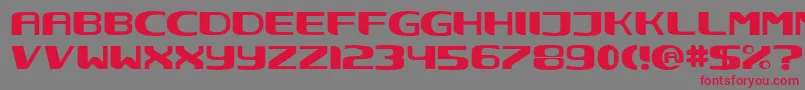Nec ffy Font – Red Fonts on Gray Background