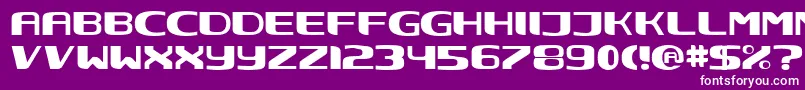 Nec ffy Font – White Fonts on Purple Background