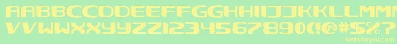 Nec ffy Font – Yellow Fonts on Green Background