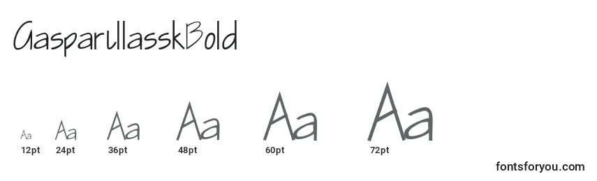 GasparillasskBold Font Sizes