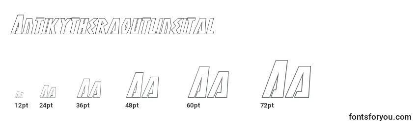 Antikytheraoutlineital Font Sizes