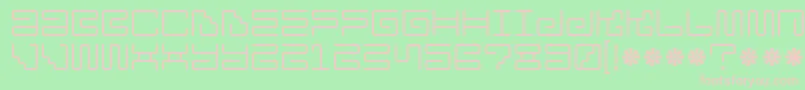 Ironlounge Font – Pink Fonts on Green Background