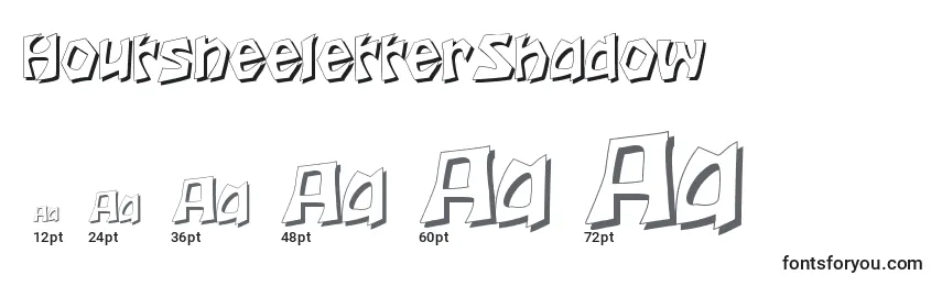 Размеры шрифта HoutsneeletterShadow