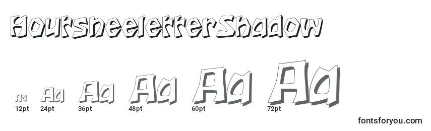 HoutsneeletterShadow Font Sizes