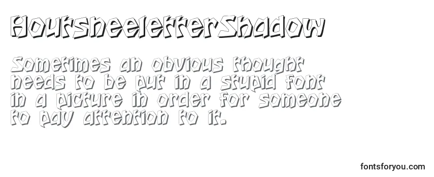 Schriftart HoutsneeletterShadow