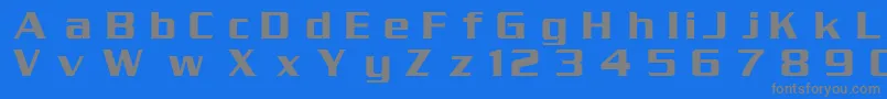 フォントSrpt – 青い背景に灰色の文字