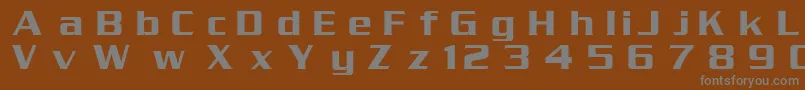 フォントSrpt – 茶色の背景に灰色の文字