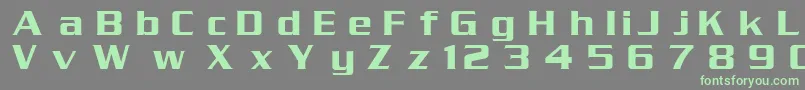 フォントSrpt – 灰色の背景に緑のフォント