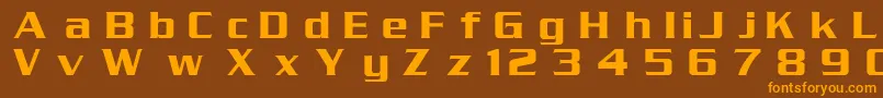 Srpt Font – Orange Fonts on Brown Background