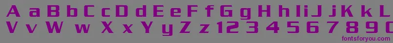フォントSrpt – 紫色のフォント、灰色の背景
