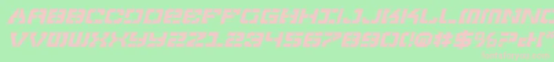 Шрифт VyperProItalic – розовые шрифты на зелёном фоне
