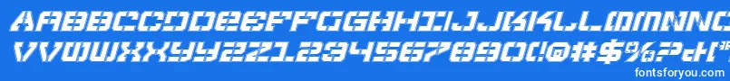フォントVyperProItalic – 青い背景に白い文字