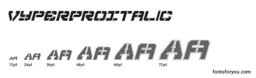 VyperProItalic Font Sizes