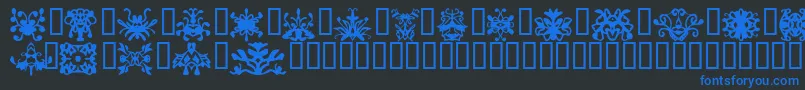 Oddlight Font – Blue Fonts on Black Background