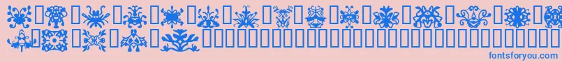 Oddlight Font – Blue Fonts on Pink Background