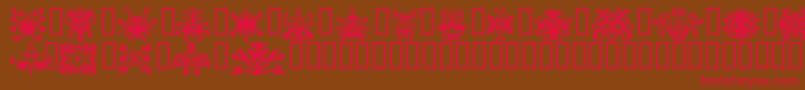 Oddlight Font – Red Fonts on Brown Background