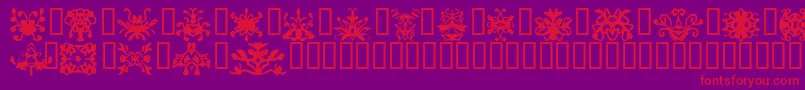 Oddlight Font – Red Fonts on Purple Background