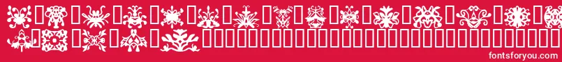 Oddlight Font – White Fonts on Red Background