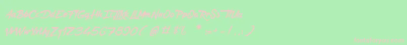 fuente CaptainRedemption – Fuentes Rosadas Sobre Fondo Verde