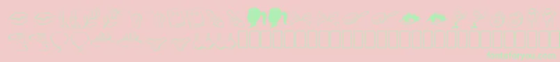 PrincessTt Font – Green Fonts on Pink Background