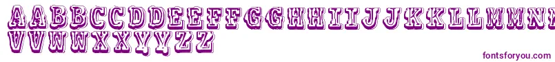 Vtks Colagem Font – Purple Fonts on White Background