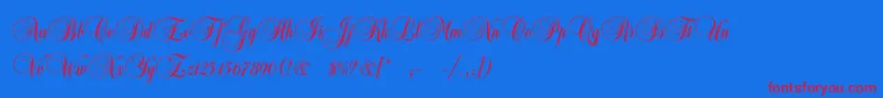 Más sobre la fuente Copyistc fuente Copyistc – Fuentes Rojas Sobre Fondo Azul