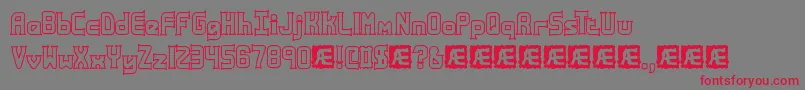 Ataxiao Font – Red Fonts on Gray Background