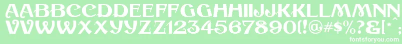 CoalTrainJl Font – White Fonts on Green Background