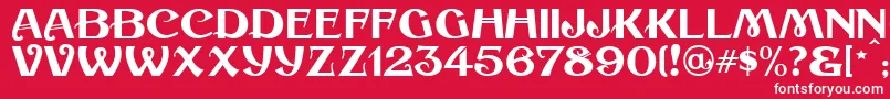 CoalTrainJl Font – White Fonts on Red Background