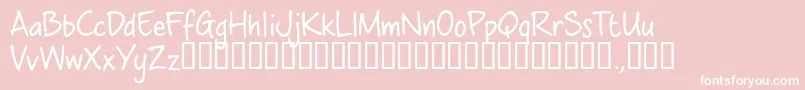 Cwbtrial Font – White Fonts on Pink Background