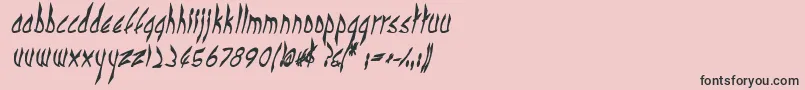 CbenormalBI Font – Black Fonts on Pink Background