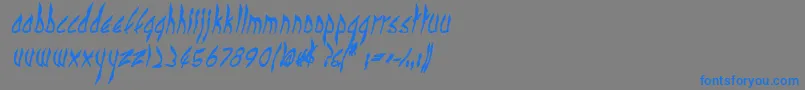 CbenormalBI-Schriftart – Blaue Schriften auf grauem Hintergrund