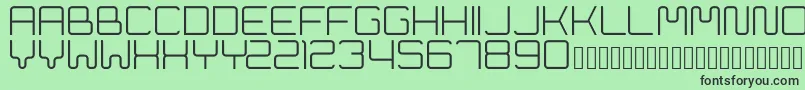 Cleptograph Font – Black Fonts on Green Background