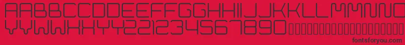 Cleptograph Font – Black Fonts on Red Background