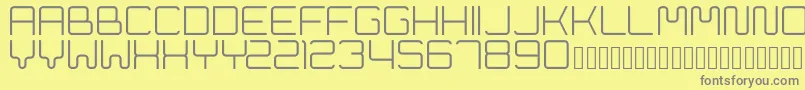 Cleptograph Font – Gray Fonts on Yellow Background