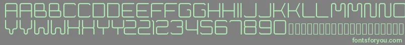 Cleptograph Font – Green Fonts on Gray Background