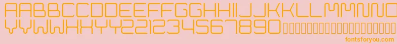 Cleptograph Font – Orange Fonts on Pink Background