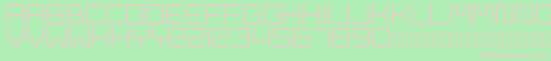 Cleptograph Font – Pink Fonts on Green Background