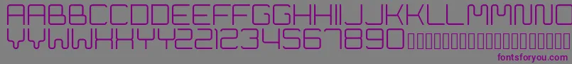 Cleptograph Font – Purple Fonts on Gray Background