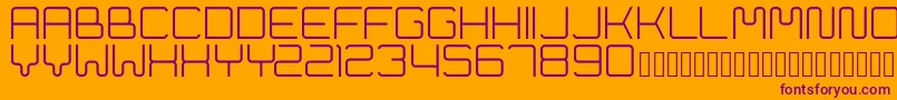 Cleptograph Font – Purple Fonts on Orange Background