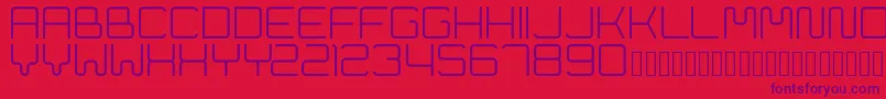 Cleptograph Font – Purple Fonts on Red Background