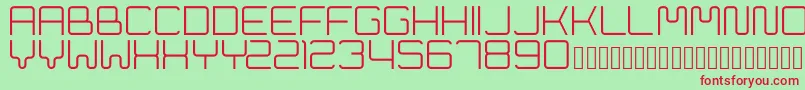 Cleptograph Font – Red Fonts on Green Background