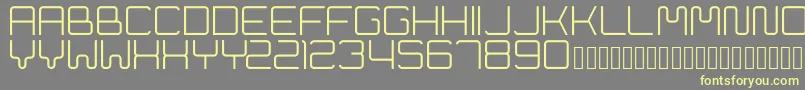 Cleptograph Font – Yellow Fonts on Gray Background