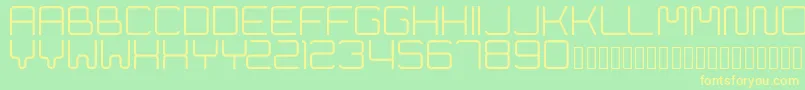 Cleptograph Font – Yellow Fonts on Green Background