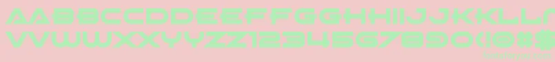 AbsoluteXero Font – Green Fonts on Pink Background